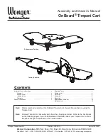 Wenger OnBoard Timpani Cart Assembly And Owner'S Manual preview