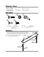 Preview for 3 page of Wenger Piano Work Desk Assembly Instructions