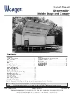 Wenger Showmobile Mobile Stage and Canopy Owner'S Manual preview