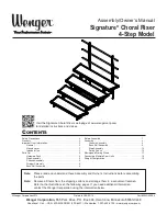 Wenger Signature Choral Riser 4-Step Assembly & Owners Manual preview