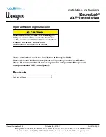 Wenger SoundLok VAE Installation Instructions Manual preview