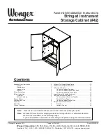 Wenger Stringed Instrument Storage Cabinet Assembly/Installation Instructions preview