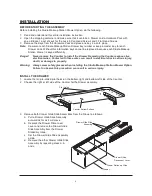 Preview for 4 page of Wenger Studio Makeup Station with Drawer Option Installation Instructions Manual