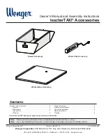 Wenger teacherTAXI Owner'S Manual And Assembly Instructions preview