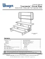 Wenger Tourmaster Choral Riser Owner'S Manual preview