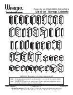 Preview for 1 page of Wenger UltraStor 1 Assembly And Installation Instructions Manual