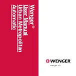 Wenger Urban Metropolitan Automatic SELLITA SW 200-1 User Manual preview