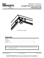 Preview for 1 page of Wenger Versalite Dual Post Leg Pocket Refurbishing Kit Installation Instructions Manual