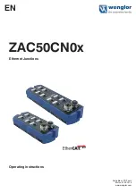 Wenglor EtherCAT ZAC50CN0 Series Operating Instructions Manual предпросмотр