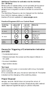 Preview for 8 page of Wenglor OEII403C0103 User Manual