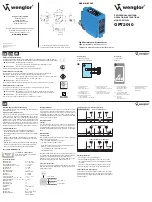 Preview for 1 page of Wenglor OPT2010 Operating Instructions