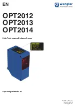 Wenglor OPT2012 Operating Instructions Manual preview