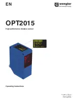 Wenglor OPT2015 Operating Instructions Manual preview