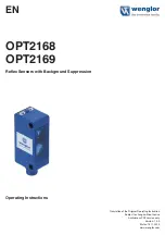 Preview for 1 page of Wenglor OPT2168 Operating Instructions Manual