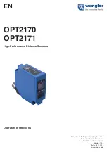 Wenglor OPT2170 Operating Instructions Manual preview