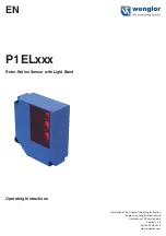 Preview for 1 page of Wenglor P1EL Series Operating Instructions Manual