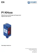 Preview for 1 page of Wenglor P1KH Series Operating Instructions Manual