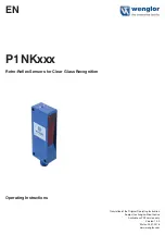 Preview for 1 page of Wenglor P1NK Series Operating Instructions Manual