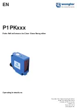 Preview for 1 page of Wenglor P1PK Series Operating Instructions Manual