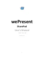 Preview for 1 page of WePresent SharePod WHE-100 User Manual