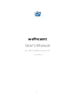 WePresent WiPG-1500 User Manual preview