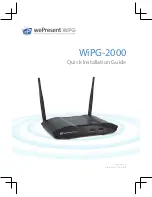 WePresent WiPG-2000 Quick Installation Manual preview