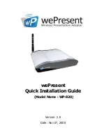 Preview for 1 page of WePresent WP-820 Quick Installation Manual