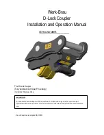 Preview for 1 page of Werk-Brau D-Lock Coupler Installation And Operation Manual