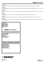 Preview for 32 page of WERKU WK500480 Original Instructions Manual