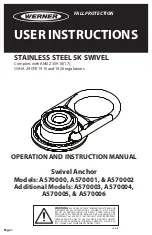 Werner A570000 User Instructions preview