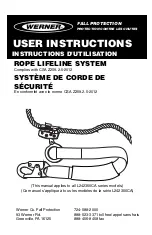 Предварительный просмотр 1 страницы Werner L242350CA Series User Instructions