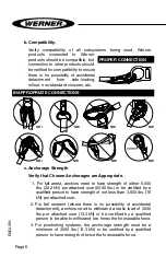 Предварительный просмотр 6 страницы Werner L242350CA Series User Instructions