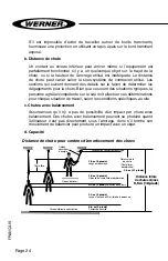 Предварительный просмотр 24 страницы Werner L242350CA Series User Instructions