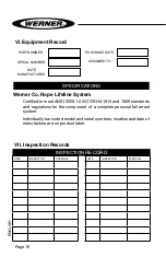 Preview for 16 page of Werner UPGEAR L242 Series User Instructions