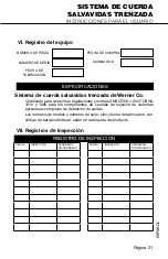 Preview for 31 page of Werner UPGEAR L242 Series User Instructions