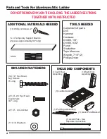 Preview for 2 page of WERNERCO AH2512 Installation Instructions Manual