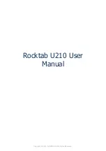 Werock Rocktab u210 User Manual preview