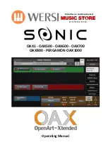 Wersi SONIC OAX1 Operating Manual preview