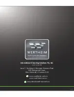 Preview for 20 page of WERTHEIM Deep Clean W3000 User Manual