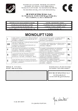 Preview for 63 page of WERTHER INTERNATIONAL MONOLIFT 1200 Instruction And Maintenance Manual