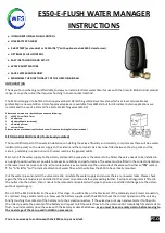 WES ES50-E-FLUSH Instructions preview