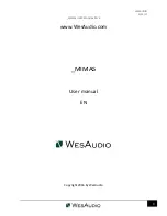 Preview for 1 page of WesAudio _MIMAS User Manual