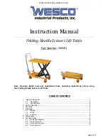 Wesco 260201 Instruction Manual preview