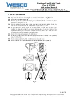 Preview for 6 page of Wesco 272152 Instruction Manual