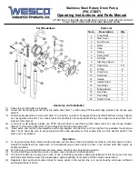 Preview for 2 page of Wesco 272397 Operating Instructions And Parts Manual