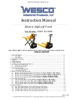 Wesco 272937 Instruction Manual preview