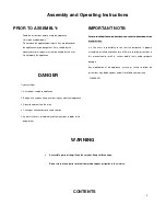 Preview for 2 page of Wesco asador 86 Assembly And Operating Instructions Manual