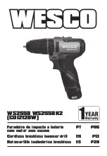 Preview for 1 page of Wesco CDI212BW Manual