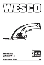 Wesco CGS72WT Manual preview