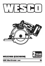 Wesco CSC165W Quick Start Manual preview